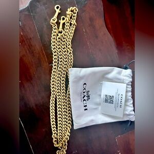 Coach Old Brass Dinky Chain Strap